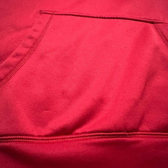 Under Armour UA Storm Men's Hoodie Large Loose Fit Cold Gear Red Silver - Picture 6 of 8